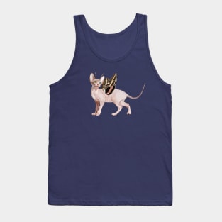 Sphynx Moth Flitter Kitty Tank Top